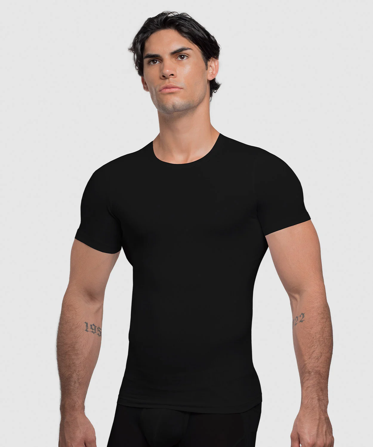 Cotton Compression Crew Neck T-Shirt - Image 12