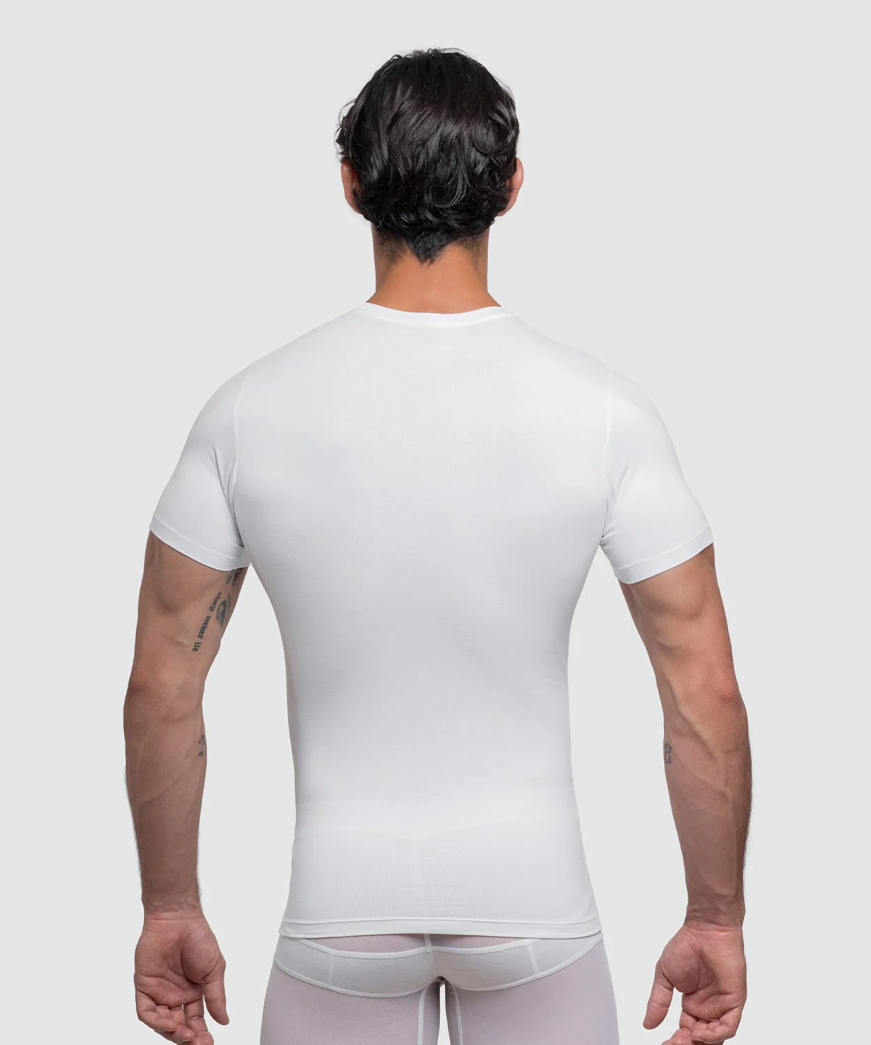 Cotton Compression Crew Neck T-Shirt - Image 2