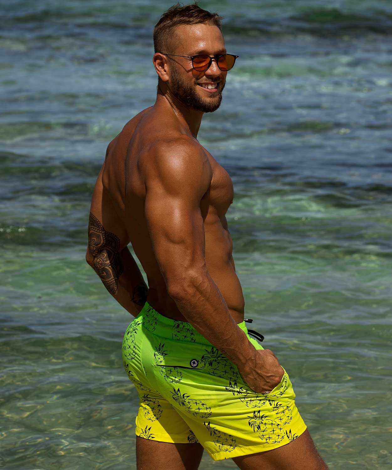 H2O Relaxed Padded Swim Short - Image 40