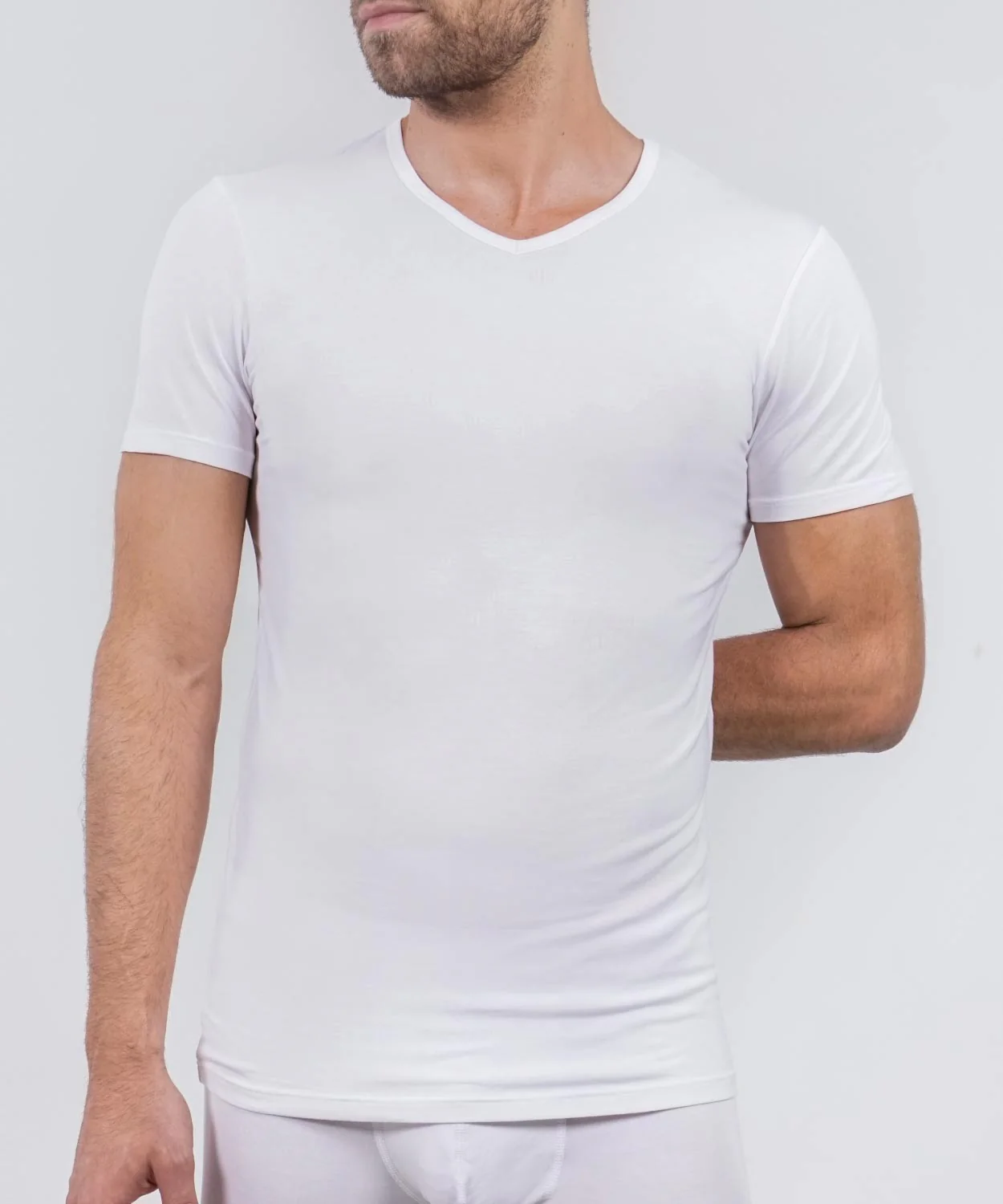 Essentials Modal T-Shirt V Neck - Image 10