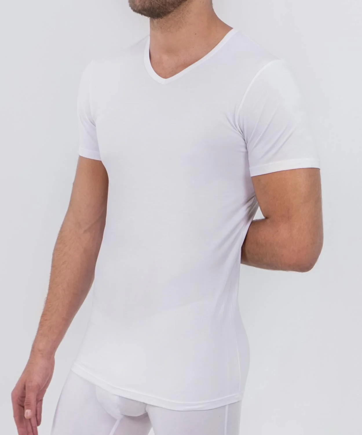 Essentials Modal T-Shirt V Neck - Image 12