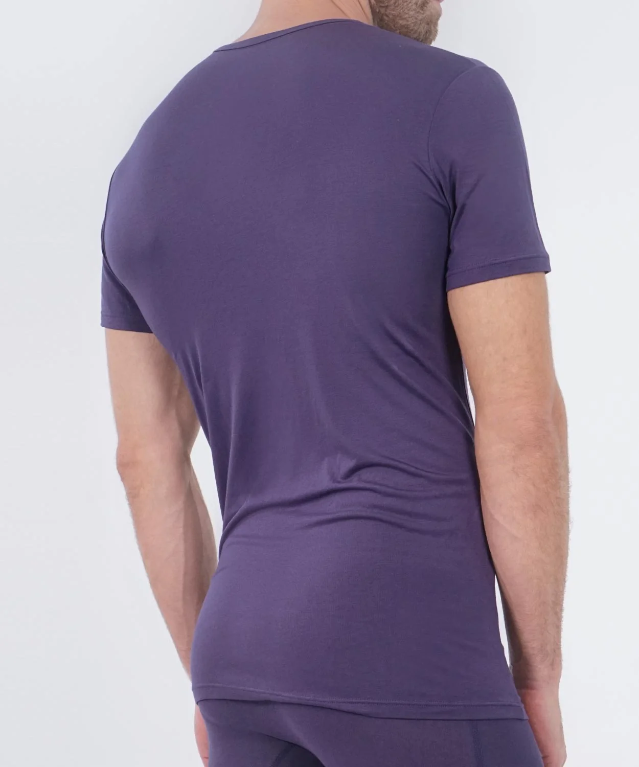 Essentials Modal T-Shirt V Neck - Image 3